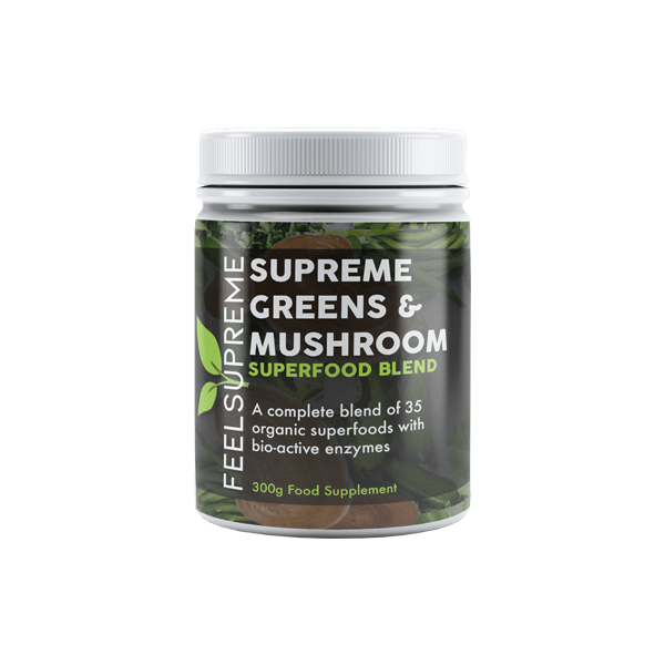 Feel Supreme Supreme Greens & Mushroom Superfood Blend - 300g - Online Vape Shop