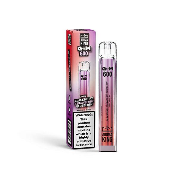 0mg Aroma King GEM 600 Disposable Vape Device 600 Puffs - Online Vape Shop