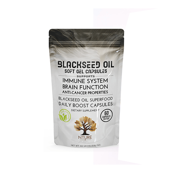 NTURE 500mg Blackseed Oil Capsules - 60 Caps - Online Vape Shop