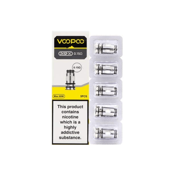 VooPoo PnP X Replacement Coils (0.15Ohm/0.2Ohm/0.3Ohm/0.6Ohm) - Online Vape Shop