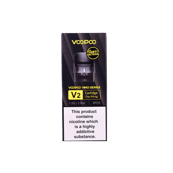 VooPoo Vinci V2 Replacement Cartridge Pods 0.8Ω/1.2Ω - 3Pcs - Online Vape Shop