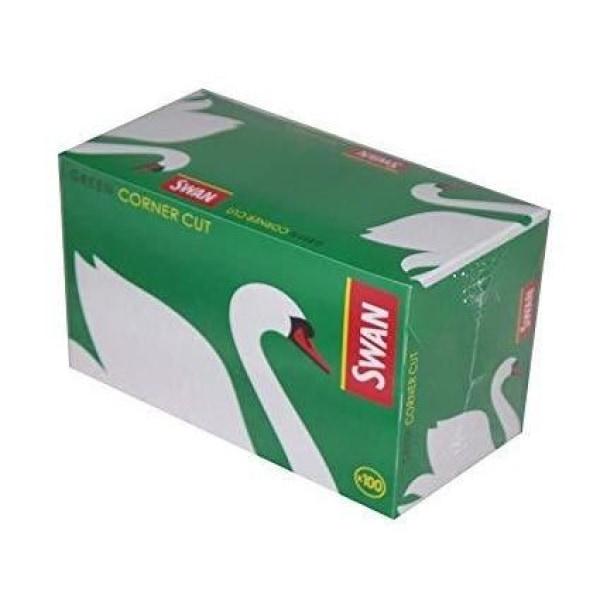 100 Swan Green Regular Corner Cut Rolling Papers - Online Vape Shop