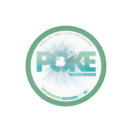 16mg Poke Freeze Mint Nicotine Pouches - 20 Pouches - Online Vape Shop