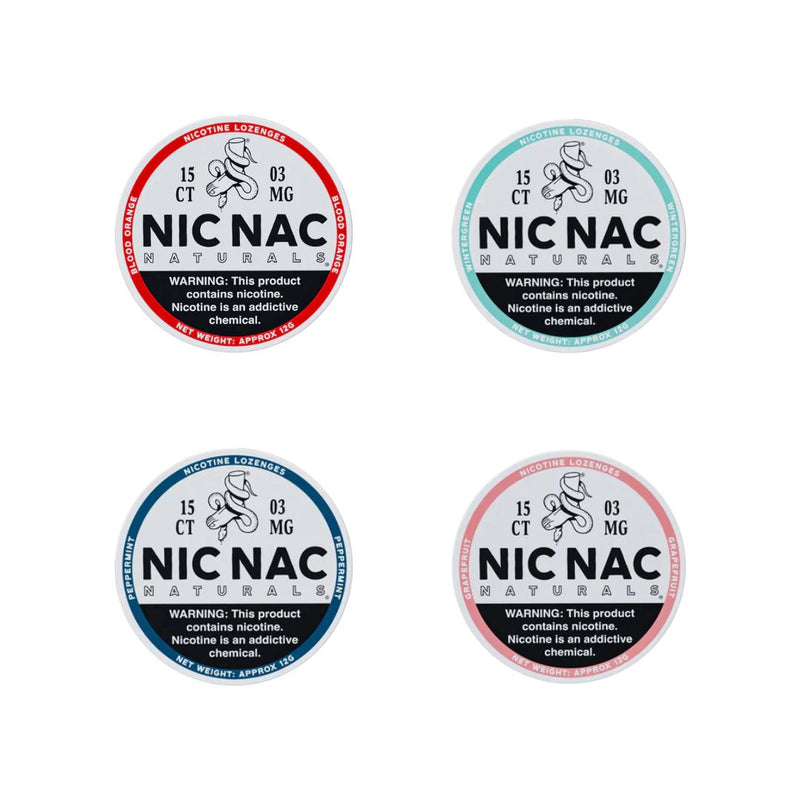 Nic Nac Naturals Nicotine - 15 Lozenge Tablets Product - 3mg