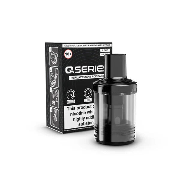 Qseries Replacement Pod 2ml - 1 Pc (0.6Ω / 0.8Ω / 1.2Ω)