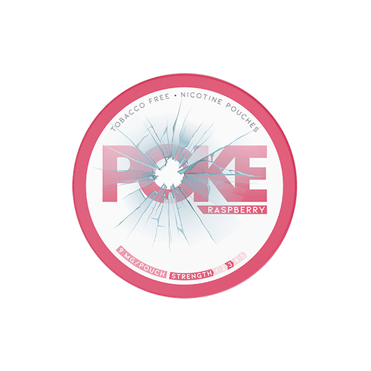 9mg Poke Raspberry Nicotine Pouches - 20 Pouches - Online Vape Shop