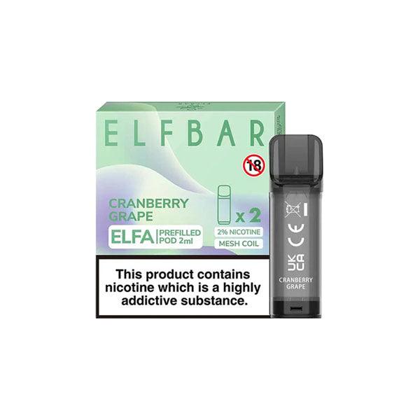 ELF Bar ELFA 20mg Replacement Prefilled Pods 2ml - Online Vape Shop