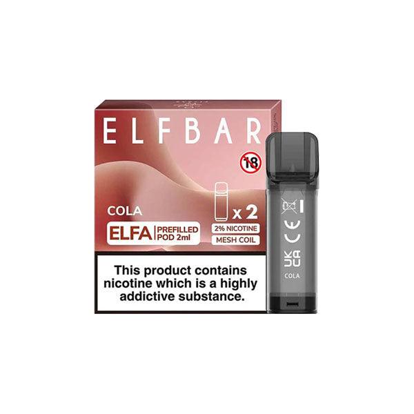 ELF Bar ELFA 20mg Replacement Prefilled Pods 2ml - Online Vape Shop