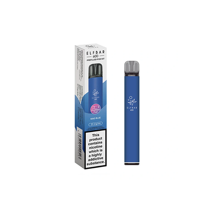 20mg Elf Bar 600 Prefilled Pod Vape Kit 600 Puffs