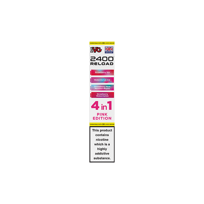 20mg IVG 2400 Reload Prefilled Pods 2ml 2400 Puffs - 4 Pcs