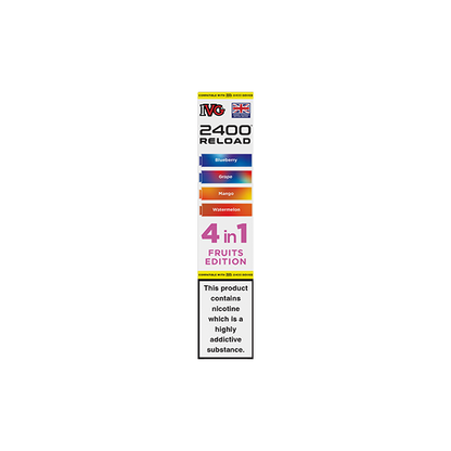 20mg IVG 2400 Reload Prefilled Pods 2ml 2400 Puffs - 4 Pcs