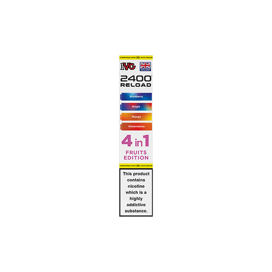 20mg IVG 2400 Reload Prefilled Pods 2ml 2400 Puffs - 4 Pcs