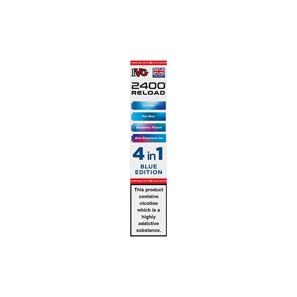 20mg IVG 2400 Reload Prefilled Pods 2ml 2400 Puffs - 4 Pcs