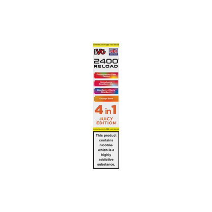 20mg IVG 2400 Reload Prefilled Pods 2ml 2400 Puffs - 4 Pcs