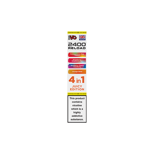 20mg IVG 2400 Reload Multi Edition Prefilled Pods 2ml 2400 Puffs - 4 Pcs