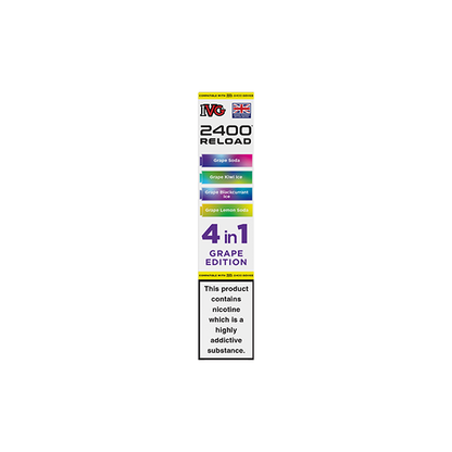 20mg IVG 2400 Reload Prefilled Pods 2ml 2400 Puffs - 4 Pcs
