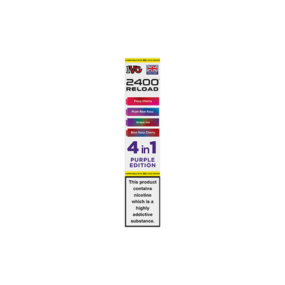 20mg IVG 2400 Reload Prefilled Pods 2ml 2400 Puffs - 4 Pcs