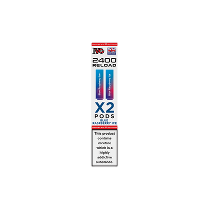 20mg IVG 2400 Reload Prefilled Pods 2ml 2400 Puffs - 2 Pcs