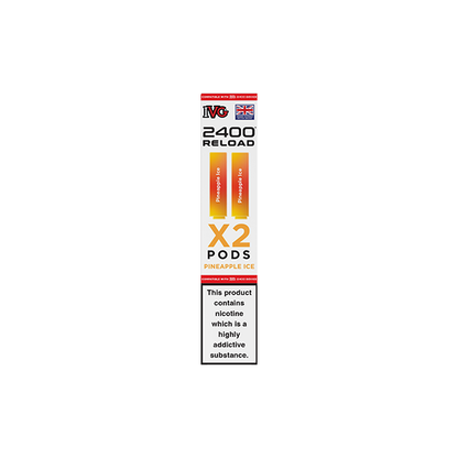 20mg IVG 2400 Reload Prefilled Pods 2ml 2400 Puffs - 2 Pcs
