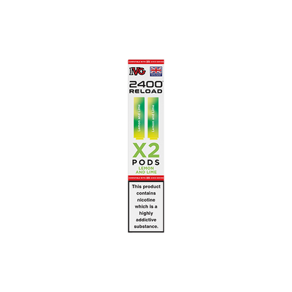 20mg IVG 2400 Reload Prefilled Pods 2ml 2400 Puffs - 2 Pcs