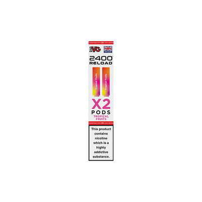 20mg IVG 2400 Reload Prefilled Pods 2ml 2400 Puffs - 2 Pcs