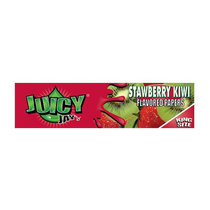 24 Juicy Jay King Size Flavoured Slim Rolling Paper - Full Box - Online Vape Shop
