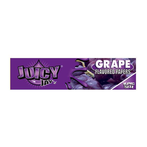 24 Juicy Jay King Size Flavoured Slim Rolling Paper - Full Box - Online Vape Shop
