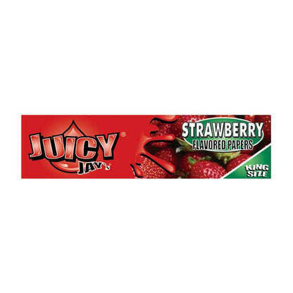 24 Juicy Jay King Size Flavoured Slim Rolling Paper - Full Box - Online Vape Shop