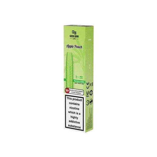 20mg Geek Bar Lite Disposable Pod Device 350 Puffs - Online Vape Shop
