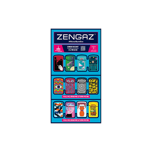 Zengaz Cube ZL-12 Royal Jet (EU-S6) - Jet Flame Lighters Bundle + 48 Lighters with Cube display stand - Online Vape Shop