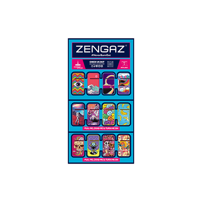 Zengaz Cube ZL-13 Wing Jet (UK-S2) - Jet Flame Lighters Bundle + 48 Lighters with Cube display stand - Online Vape Shop