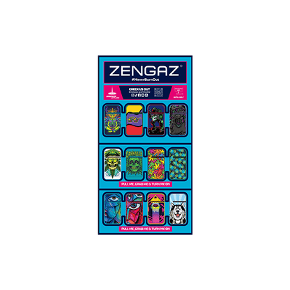 Zengaz Cube ZL-13 Wing Jet (UK-S3) - Jet Flame Lighters Bundle + 48 Lighters with Cube display stand - Online Vape Shop