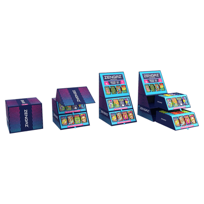 Zengaz Cube ZL-30 Chip Set (UK-S4) - Jet Flame Lighters Bundle + 48 Lighters with Cube display stand - Online Vape Shop