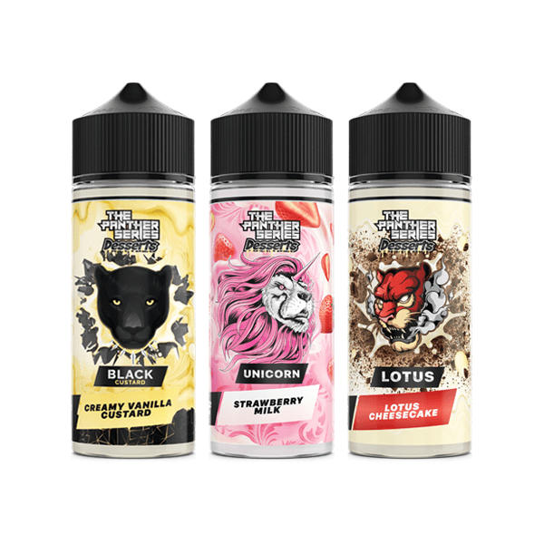 The Panther Series Desserts By Dr Vapes 100ml Shortfill 0mg (78VG/22PG) - Online Vape Shop