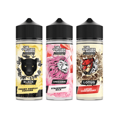 The Panther Series Desserts By Dr Vapes 100ml Shortfill 0mg (78VG/22PG) - Online Vape Shop