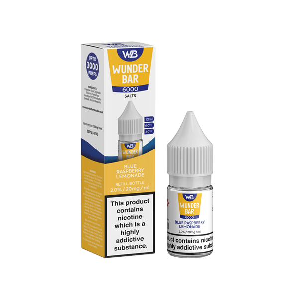 20mg Wunderbar 6000 Salts 10ml Nic Salts (60PG/40VG) - Online Vape Shop