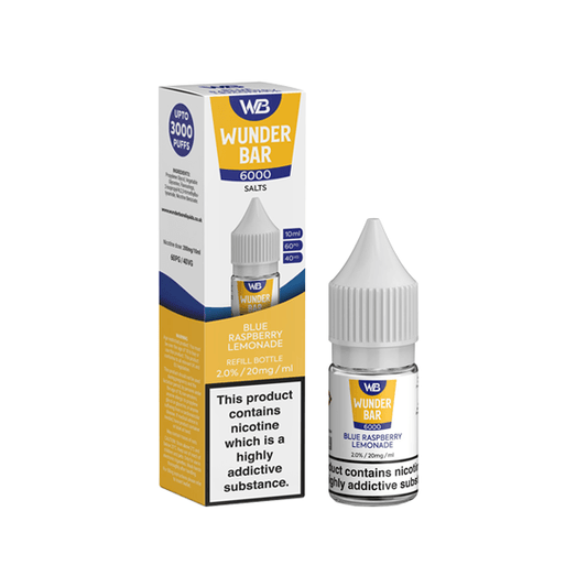 20mg Wunderbar 6000 Salts 10ml Nic Salts (60PG/40VG) - Online Vape Shop