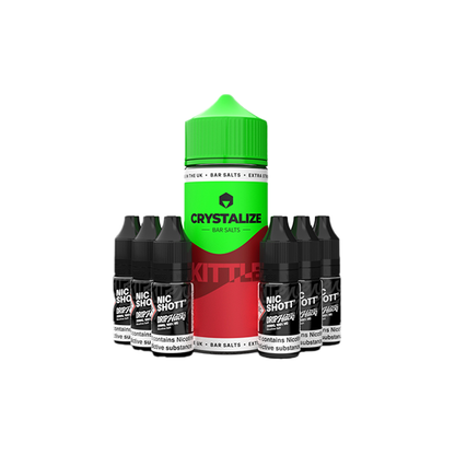 0mg Crystalize Bar Salts 120ml Shortfill (50VG/50PG)
