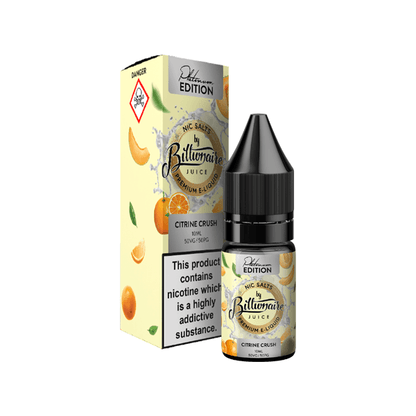 20mg Billionaire Juice Platinum Edition 10ml Nic Salts (50VG/50PG) - Online Vape Shop