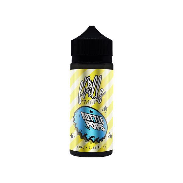 No Frills Collection Bottle Pops 80ml Shortfill 0mg (80VG/20PG) - Online Vape Shop