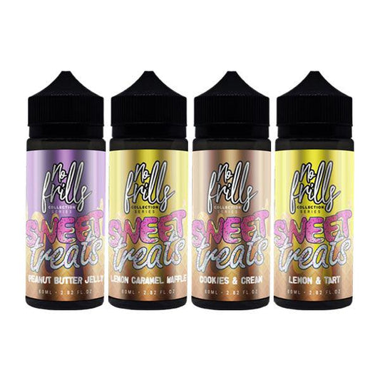 No Frills Collection Sweet Treats 80ml Shortfill 0mg (80VG/20PG) - Online Vape Shop