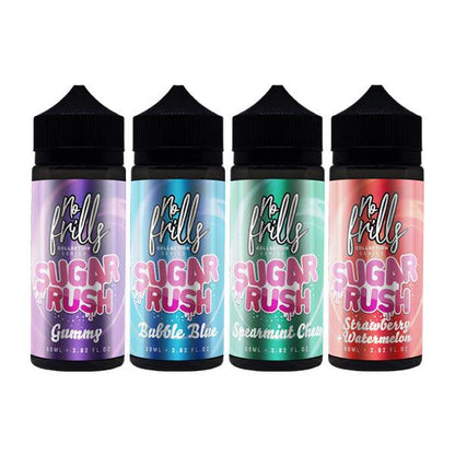 No Frills Collection Sugar Rush 80ml Shortfill 0mg (80VG/20PG) - Online Vape Shop
