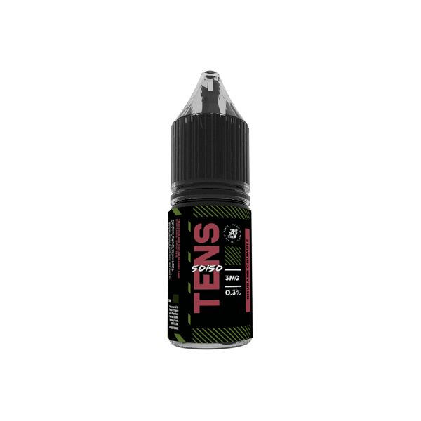 12mg Tens 50/50 10ml (50VG/50PG) - (Boîte complète) Paquet de 10