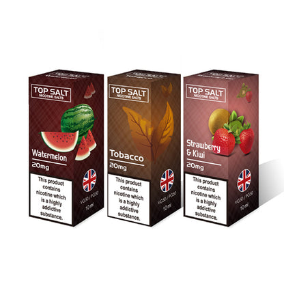 10mg Top Salt Saveur de Fruits Nic Salts par A-Steam 10ml (50VG/50PG)