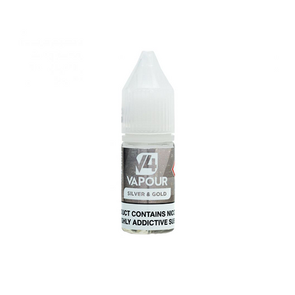 E-Liquide à base libre V4 Vapor 18 mg 10 ml (50VG/50PG)