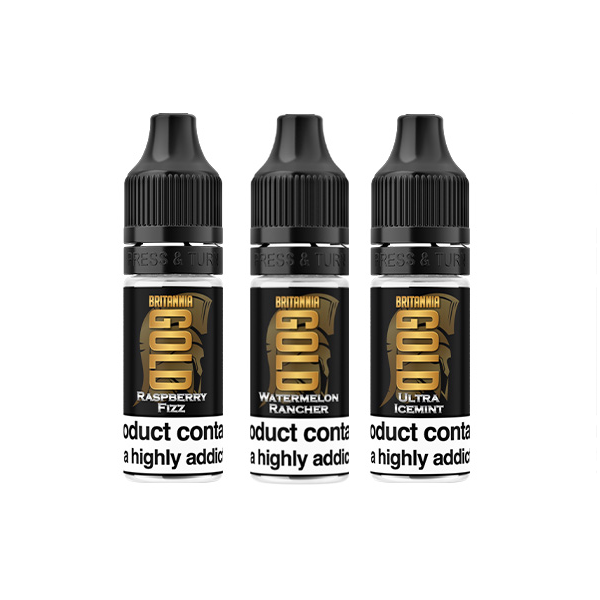 Britannia Gold 0mg 10ml E-Liquides (40VG/60PG)