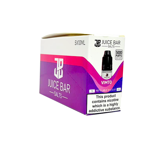 10 mg de sels de barre de jus 10 ml de sels de nicotine - paquet de 5 (50VG/50PG)