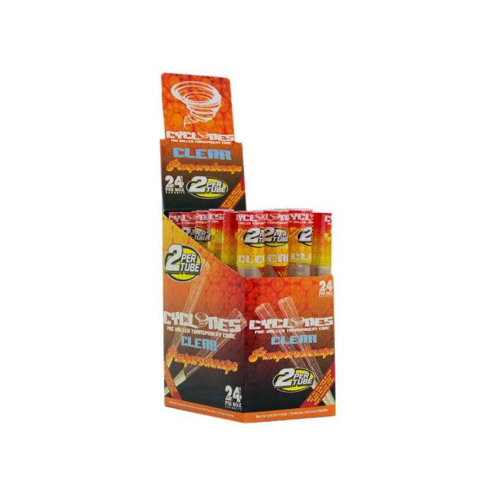 Cyclones Pre Rolled Clear Cones - 24 pack - Online Vape Shop