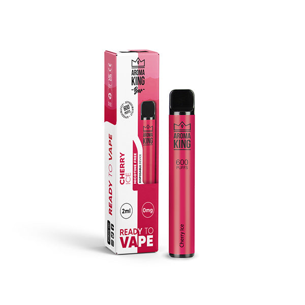 Dispositif jetable de Vape de la barre 600 de 0mg Aroma King 600 bouffées