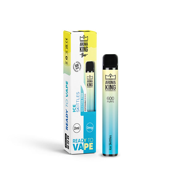 Dispositif jetable de Vape de la barre 600 de 0mg Aroma King 600 bouffées